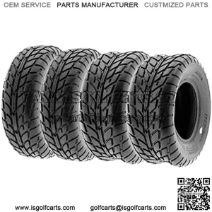 Set of 4 A021 TT Sport ATV UTV Flat Track Tires 25x8-12 Front & 25x10-12 Rear, 6 PR, Tubeless