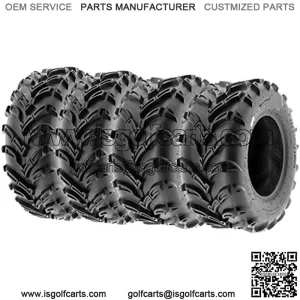 Set of 4 A024 AT-Mud-Trail ATV UTV 25x8-12 Front & 25x10-12 Rear off-road Tires, 6 PR, Tubeless