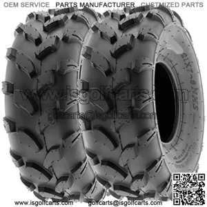 18x7-8 18x7x8 ATV UTV Tires 6 PR Tubeless A003 [Set of 2]