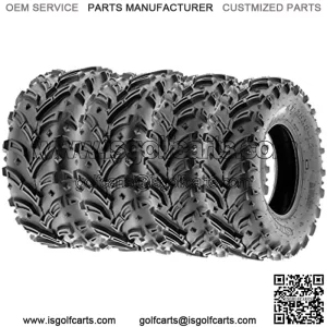 25x8-12 25x10-12 ATV UTV Tires 6 PR Tubeless A024-1 [Bundle]