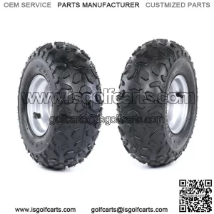 2pcs 6" Wheel 145/70-6 145x70-6 Tire Rim 3 Bolt For Go Kart Golf Cart ATV Buggy