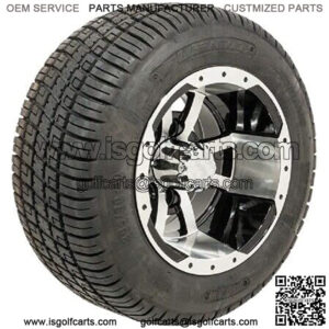 10" Storm Trooper Golf Cart Wheels Mounted on 205/50-10 (18") Tires - Set of 4