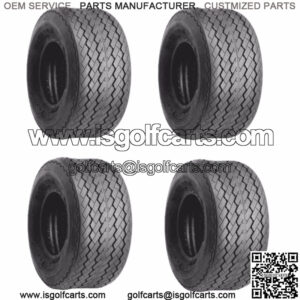 Set of 4 Golf Cart Street Tires 18x8.50-8 Excel Golf Pro Plus 6 Ply DOT Approved