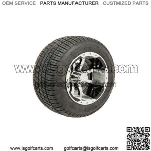 Set of 4 10" Golf Cart Wheels on 205/50-10 (18") Tires