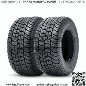 Premium Set 2 205/50-10 Golf Cart Tires 4PR Heavy Duty Tubeless Replacement Tyre