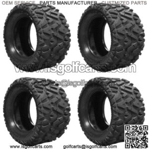 Set of 4  23x10.00-14 Barrage 4 Ply Mud Tires for Golf Cart