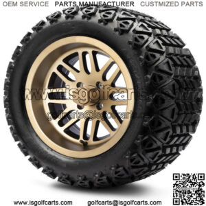 14" Mayhem Bronze Golf Cart Wheels and Tires (23x10.00-14) - Set of 4