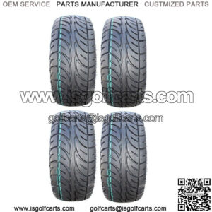 Full set of MotoSport EFX Street Fusion 205x30-14 (4ply) DOT Golf Cart Tires (4)