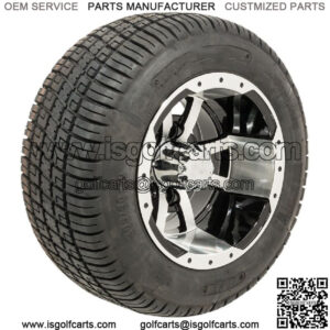 Set Of 4 10" Golf Cart Wheels On Low Profile Tires Combo