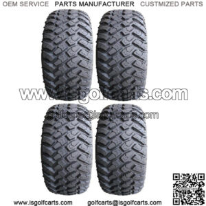 Full set of MotoSport Hammer (4ply) 22x9.5-10 Golf Cart Tires (4)