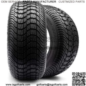 205/50-10 Dot Street Tires for Ezgo, Club Car, Yamaha Golf Carts (205/50-10, Set of 2 Tires)