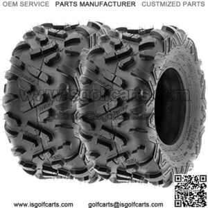 Set of 2 Power.II 18x9.5-8 ATV UTV Off-Road Tires, All-Terrain, 6 PR, Tubeless A051