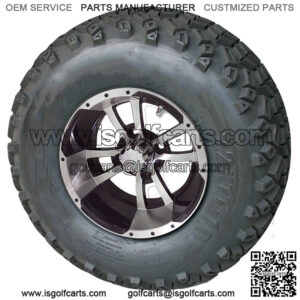 Set of 4 - 10 inch Storm Trooper Machined Wheels on 22 inch A/T Tires