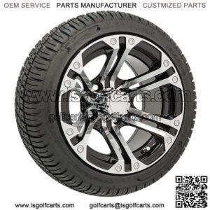 Set of 4 - 12 inch Specter Wheels (Machined) On Low Profile Street Tires