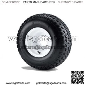 (1) Golf Cart 18x8.50-8 6 Ply Traction Tire mounted on 8" White Wheel