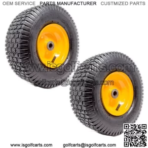 2PK 13x5.00-6 Turf Tire & Rim Assembly for Lawn Garden Tractors Golf Carts 2 PLY
