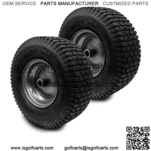 2PK 13x5.00-6 Turf Tires & Rim Assembly Fits Lawn & Garden Tractors Golf Carts