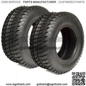 (2) 16/6.50-8,16/6.50x8 Lawnmower / Golf Cart Turf 4 ply Tubeless Tires