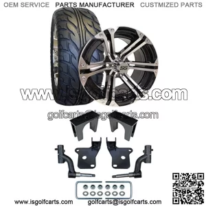 EZGO RXV Golf Cart Street Tire/Wheel & 3" Lift Kit Bundle