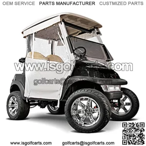 White 3-Sided Straight Back Track-Style Enclosure (Fits 1994-2013)