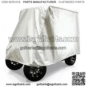 Off-White 2-Passenger Heavy Duty Storage Cover (Fits all Carts!)