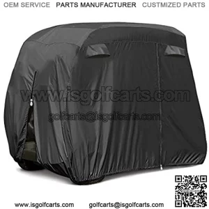 Universal 2-4 Passenger Golf Cart Cover for EZGO, and Yamaha, Waterproof Sunproof and Durable