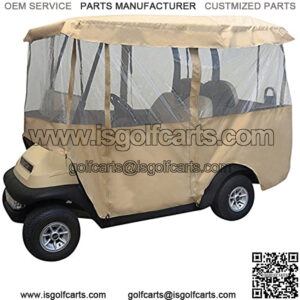 Deluxe 4 Sided 88" Top Golf Cart Driveable Enclosure