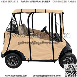 Premium Golf Cart Cover ?C Portable & Drivable 4-Sided Black Golf Cart Cover ?C EZGO RXV, TXT, EZGO Golf Cart Cover (60?? L X 44?? W)