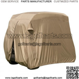 Heavy Duty Golf Cart Storage Cover - Standard Top (Tan)