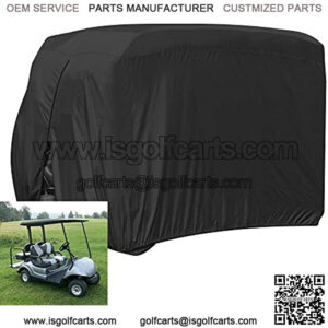 Golf Cart Covers, Waterproof 2/4 Outdoor Golf Cart Cover for EZ GO Club Car Yamaha Golf Carts, Sunproof Dustproof Club Car Cover Golf Cart Seat Covers