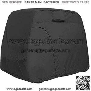 Explore Land 600D Waterproof Golf Cart Cover Universal Fits for Most Brand 4 Passenger Golf Cart