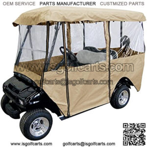 Leader Accessories Deluxe 4-Person Golf Cart Cover Storage Driving Enclosure Fit EZ Go, Club Car, Yamaha Cart