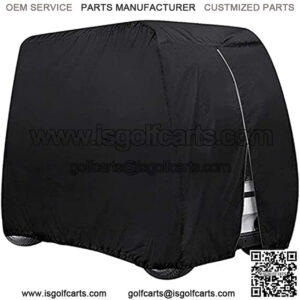 Golf Cart Cover Waterproof Outdoor 4 Passenger Golf Cart Covers for EZGO EZ GO TXT RXV Club Car Precedent Onward Onward DS Star Car Yamaha G14-G19 Drive Carts Sunproof Dustproof 4 Seat Cover