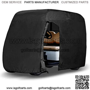 GoGolf Cart Cover - 4 Passenger 600D Waterproof Sunproof Club Car Golf Cart Accessories Roof 80" L,for EZ GO,Club Car and Yamaha,Dustproof and Durable