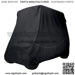 Premium Black Golf Cart Storage Cover