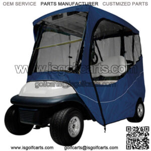 Classic Accessories 2 Passenger Golf Cart Navy Travel Enclosure For Short Top 68