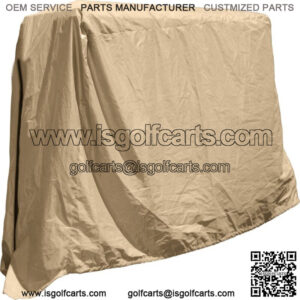 Golf Cart 4 Passenger Deluxe Beige Storage Cover Universal Fit for Extended Tops