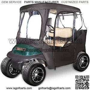 Golf Cart Enclosure 2 Passenger for Club Car DS & Precedent Universal Waterproof Golf Cart Rain Cover