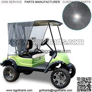 2 Passenger Golf Cart Sun Shade Cover for Yamaha G29, Foldable Sun Shade Screen Blocks Heat and Sun Keeps Your Cart Cool in The Hot Summer- Black