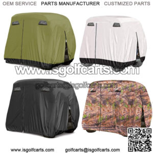 4 Passenger Golf Cart Cover for YAMAHA EZGO Club Car Cart Enclosure Waterproof