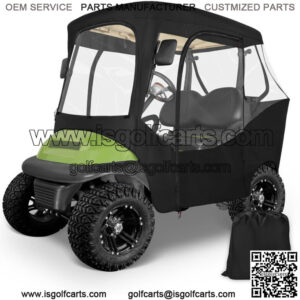 2 Passenger Golf Cart Enclosures for Club Car DS Precedent, 600D Driving Cover