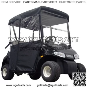 EZGO RXV 2 Passenger Black Enclosure, OEM E-Z-GO RXV Golf Cart Enclosure PF11352