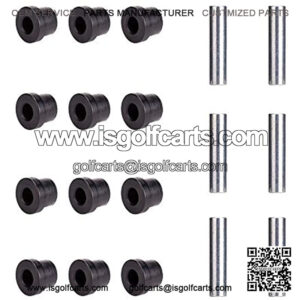 Bushing and Sleeve Kit for Club Car DS and EZGO TXT 1994-UP, Golf Cart Front or Rear Leaf Spring & Front Upper A Arm Suspension fit Club Car DS Models Gas & Electric 1981 + UP