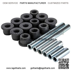 Golf Cart Front Lower Spring & Control A Arm Bushing Sleeve Kit for Club Car Precedent 2004-up Gas and Electric