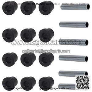 GolfYoo Bushing Kit for Club Car DS Golf Cart, Front or Rear Leaf Spring & Front Upper A Arm Suspension for Club Car Golf Cart, Bushing and Sleeve Kit