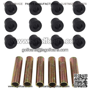 Bushing and Sleeve Kit for and TXT 1994-UP, Golf Cart Front or Rear Leaf Spring & Front Upper A Arm Suspension fit Models Gas