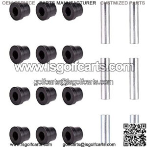 Golf Cart Complete Bushing Sleeve kit for Precedent 2004-up Rear Leaf Springs & Shackles, Replace OEM# 102506601 102506301 102506401