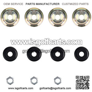 Golf Cart Shock Absorber Bushing Kit 2 PCS for Club Car G&E DS Precedent 1982-Up TXT 1989-Up 1011415