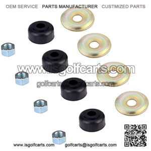 Golf Cart Shock Absorber Cushion Bushing Kit for TXT Marathon 1989-up, Club Car DS and Precedent 1982-Up, OEM# 1011415 10194G1 10435G1