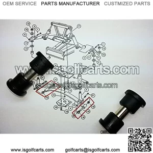 Parts Company Club Car Front Leaf Spring Bushing Kit Fits Club Car DS Golf Cart 1981 up